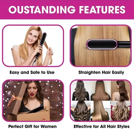 Makkafinds® 2-in-1 HAIR STRAIGHTENER COMB