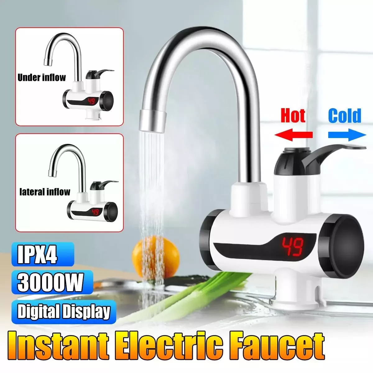 Makkafinds® Electric Faucet Water heater
