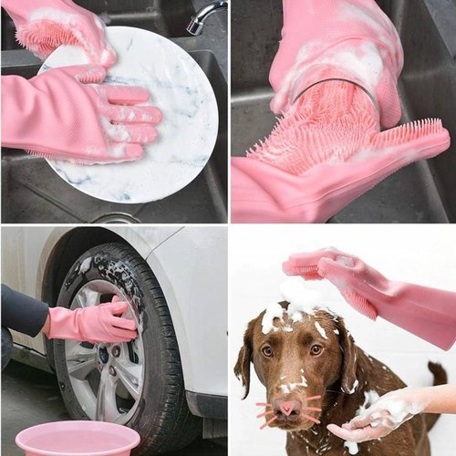 Makkafinds® Original Magic Silicon Dish-washing Gloves