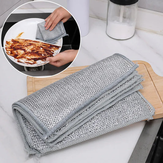 Makkafinds® Non Scratch Steel Wire Dishcloth