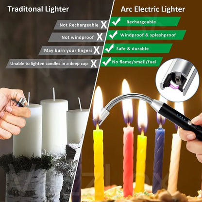 Makkafinds®Flexible USB Chargeable Lighter