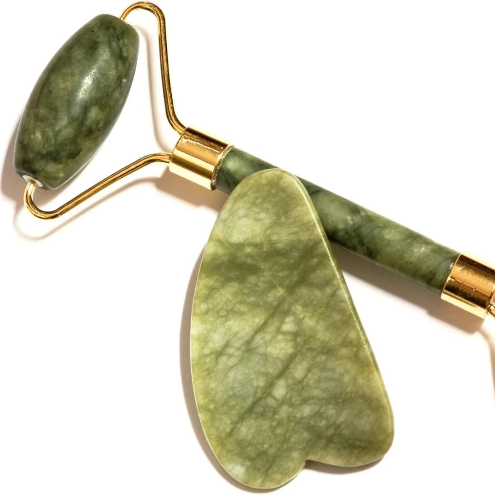 Makkafinds®Roller for Face Eyes Neck Body 100% Real Natural Stone Beauty Massage Anti Aging Treatment