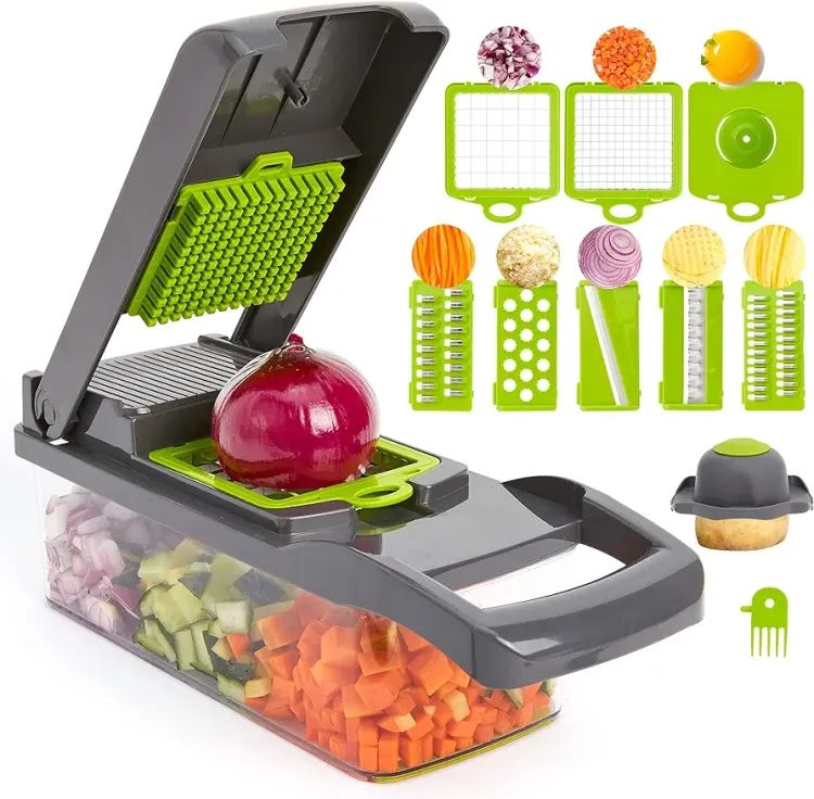 Makkafinds® Vegetable and fruit cutter nicer dicer all in one