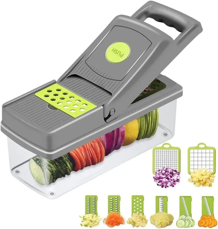 Makkafinds® Vegetable and fruit cutter nicer dicer all in one