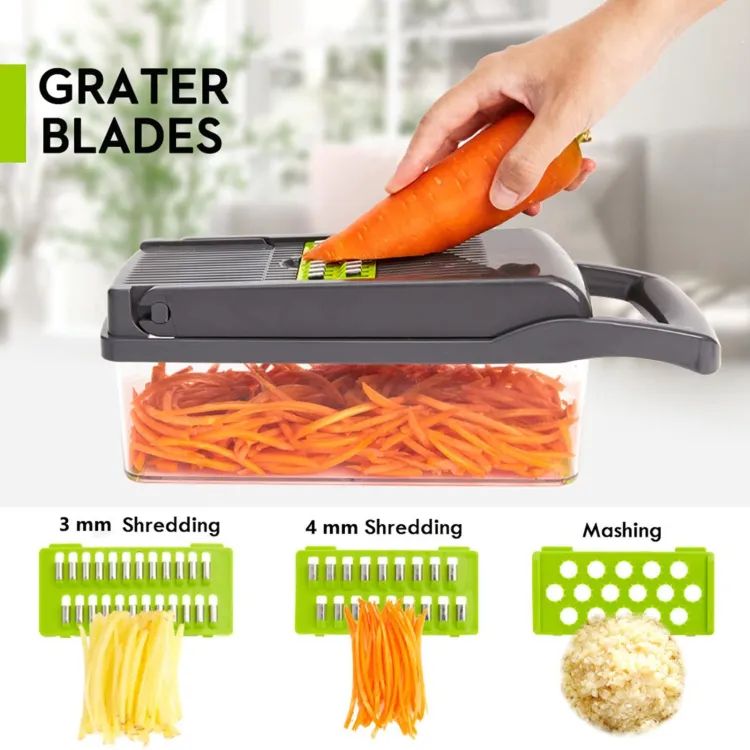 Makkafinds® Vegetable and fruit cutter nicer dicer all in one