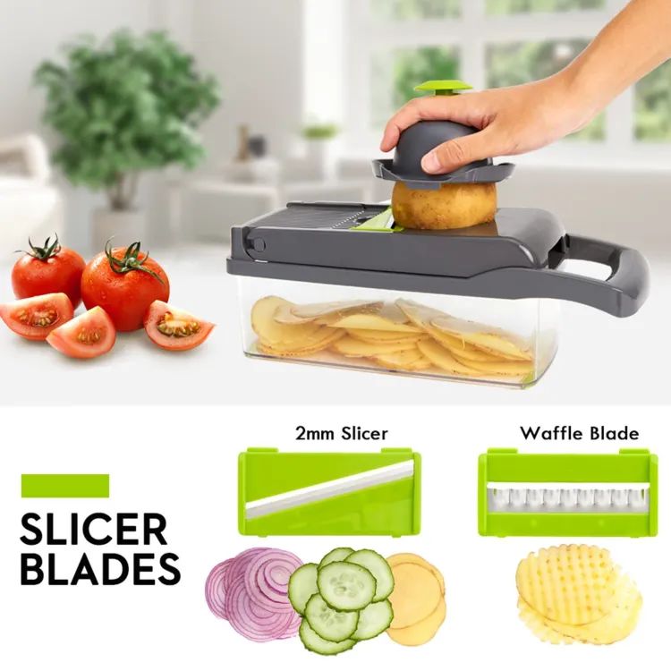 Makkafinds® Vegetable and fruit cutter nicer dicer all in one