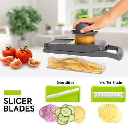 Makkafinds® Vegetable and fruit cutter nicer dicer all in one