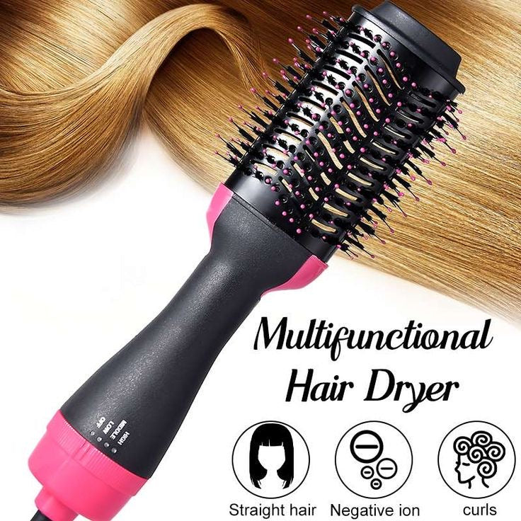 Makkafinds®Hot Air Brush Multi-Function HairDryer Straightener Curler CombOne Step Professional Salon Hai..