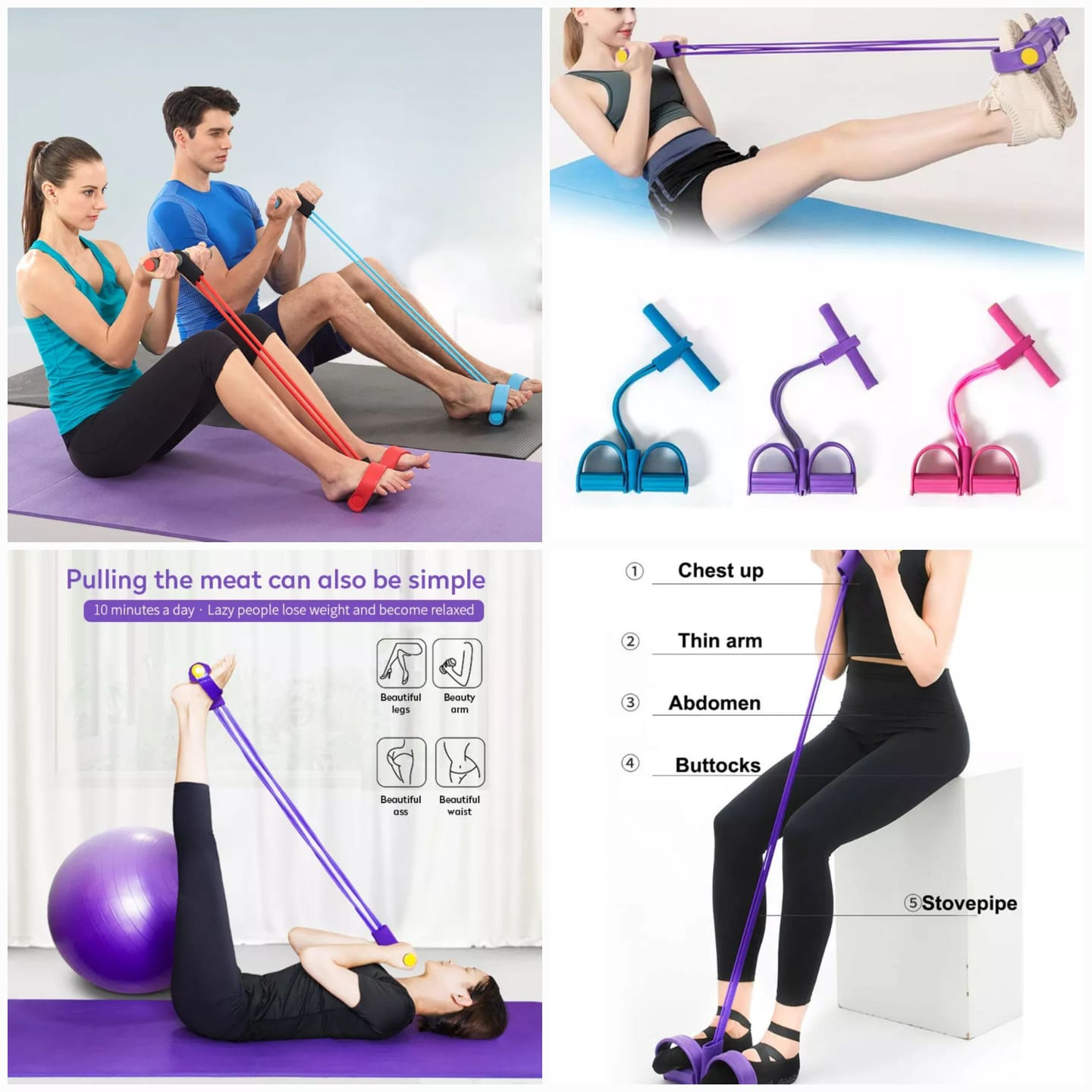 Makkafinds® Foot Pedal Resistance Band