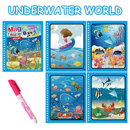 Makkafinds® Magic Water Drawing Coloring Book