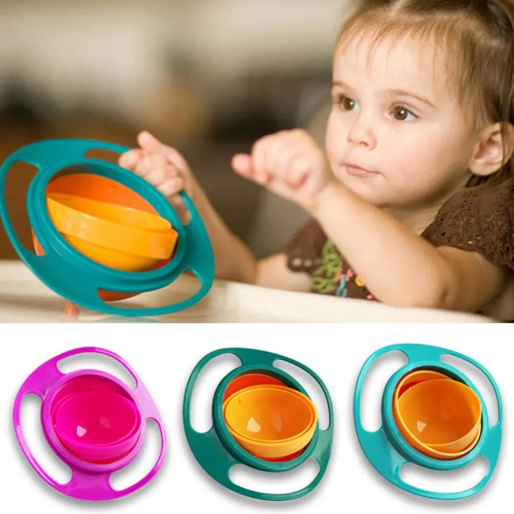 Makkafinds®Gyro Bowl for kids | 360 Degree bowl