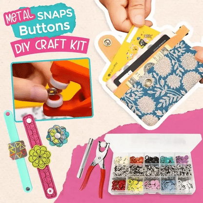 Makkafinds® Snap Button Tool Kit With 20 Tich Button