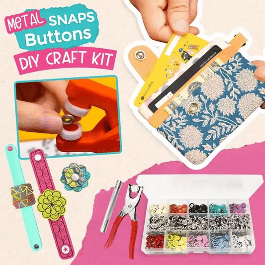 Makkafinds® Snap Button Tool Kit With 20 Tich Button