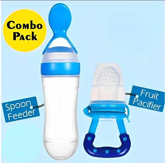 Makkafinds® Baby Spoon Feeder | With Fruit Pacifier