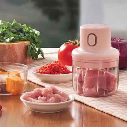 Makkafinds® Portable Mini Electric Garlic Food Chopper