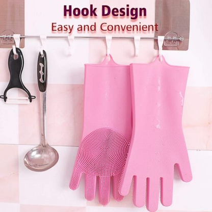 Makkafinds® Original Magic Silicon Dish-washing Gloves