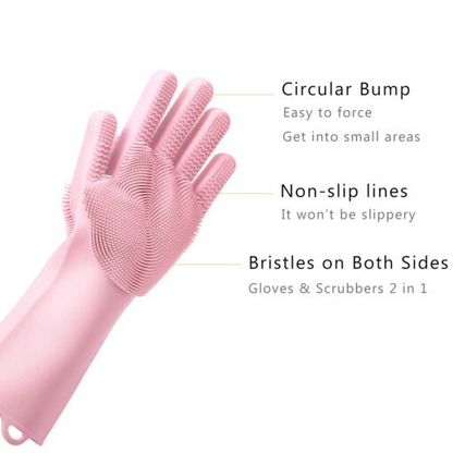 Makkafinds® Original Magic Silicon Dish-washing Gloves