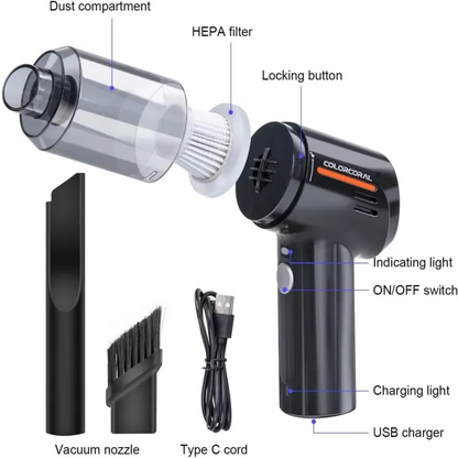Makkafinds® multifunctional 3 in 1 Mini Handheld Car Vacuum Cleaner