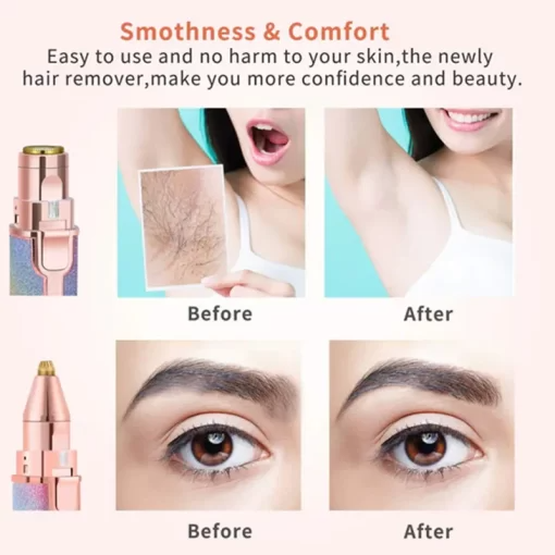 Makkafinds® 2 in 1 Electric Face Hair Remover