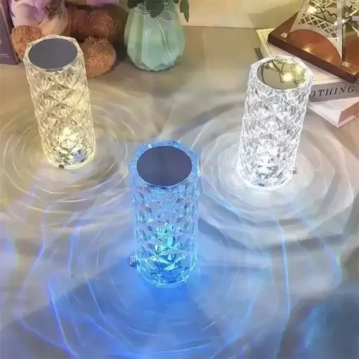 Makkafinds® Crystal Lamp Diamond Light Projector 16 Colors Touch & Remote Control