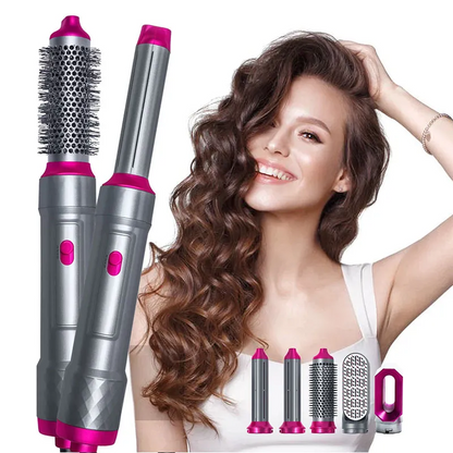 Makkafinds® 5 In 1 Hair Dryer Straightener And Curler