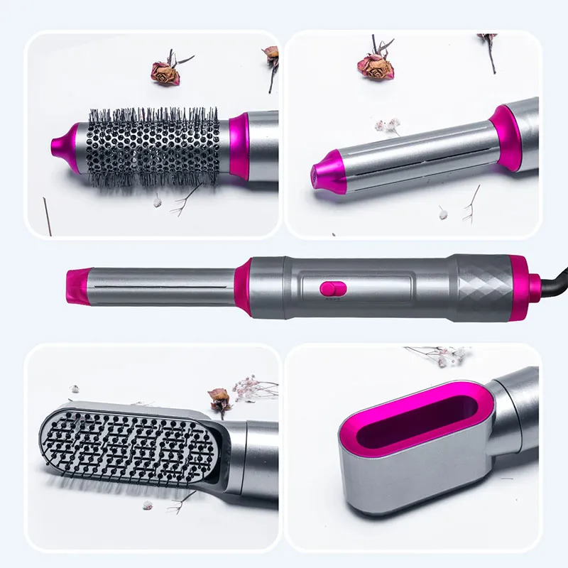 Makkafinds® 5 In 1 Hair Dryer Straightener And Curler