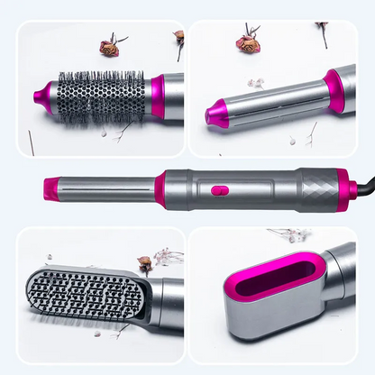Makkafinds® 5 In 1 Hair Dryer Straightener And Curler