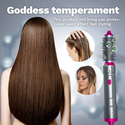 Makkafinds® 5 In 1 Hair Dryer Straightener And Curler