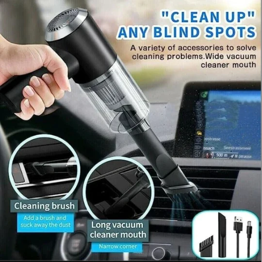 Makkafinds® multifunctional 3 in 1 Mini Handheld Car Vacuum Cleaner