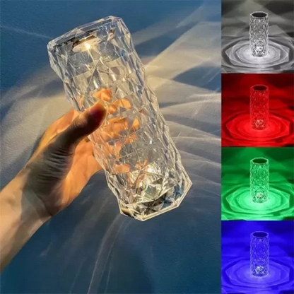 Makkafinds® Crystal Lamp Diamond Light Projector 16 Colors Touch & Remote Control
