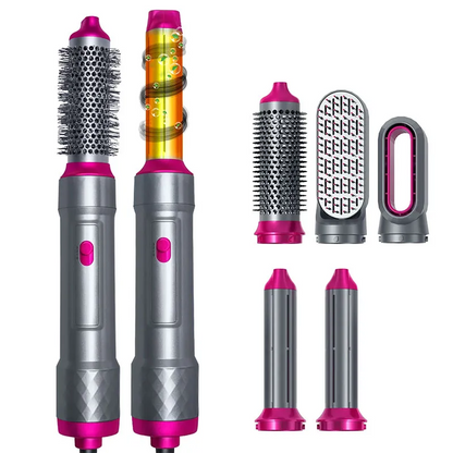 Makkafinds® 5 In 1 Hair Dryer Straightener And Curler
