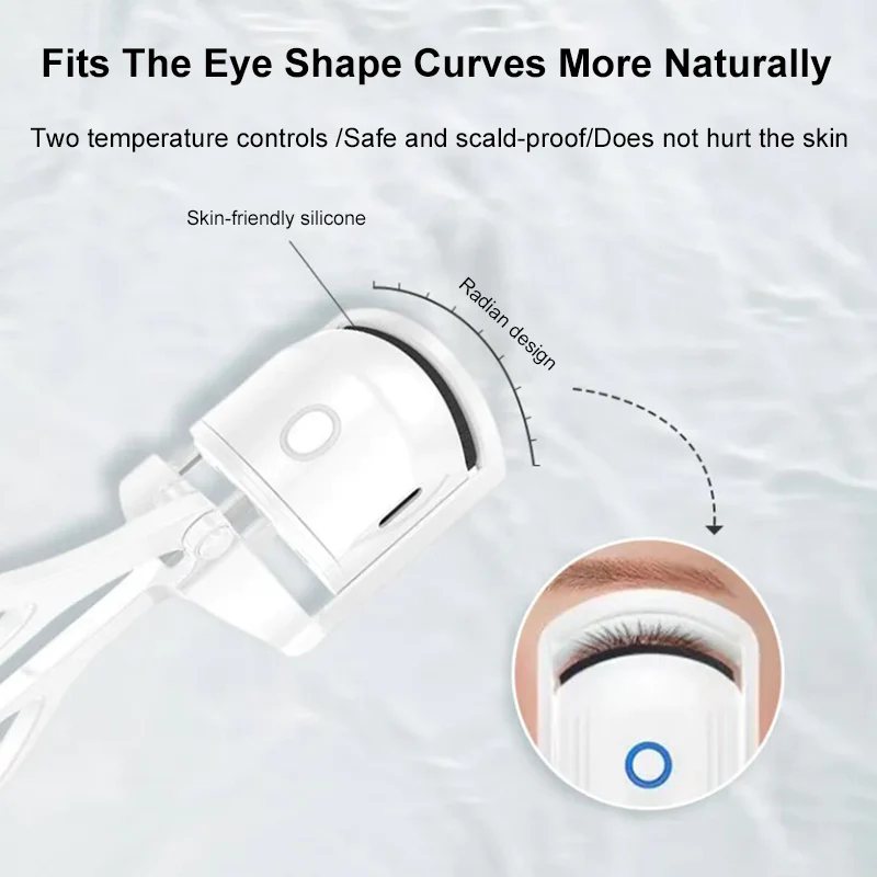 Makkafinds® Portable Electric Heated Eyelash Curler