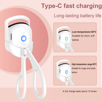 Makkafinds® Portable Electric Heated Eyelash Curler
