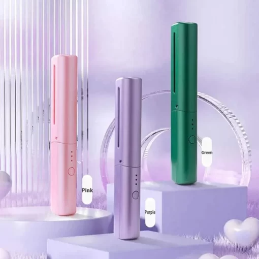 Makkafinds® Travel Comb Cordless Rechargeable Hair Straightener