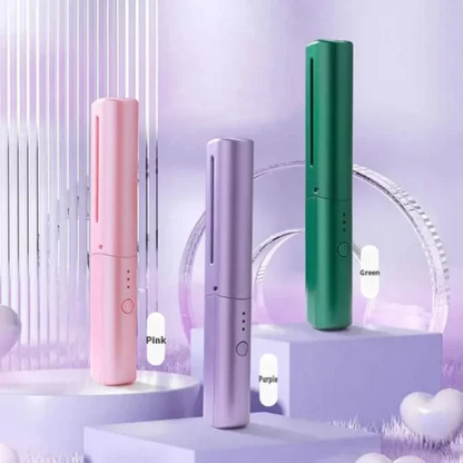Makkafinds® Travel Comb Cordless Rechargeable Hair Straightener