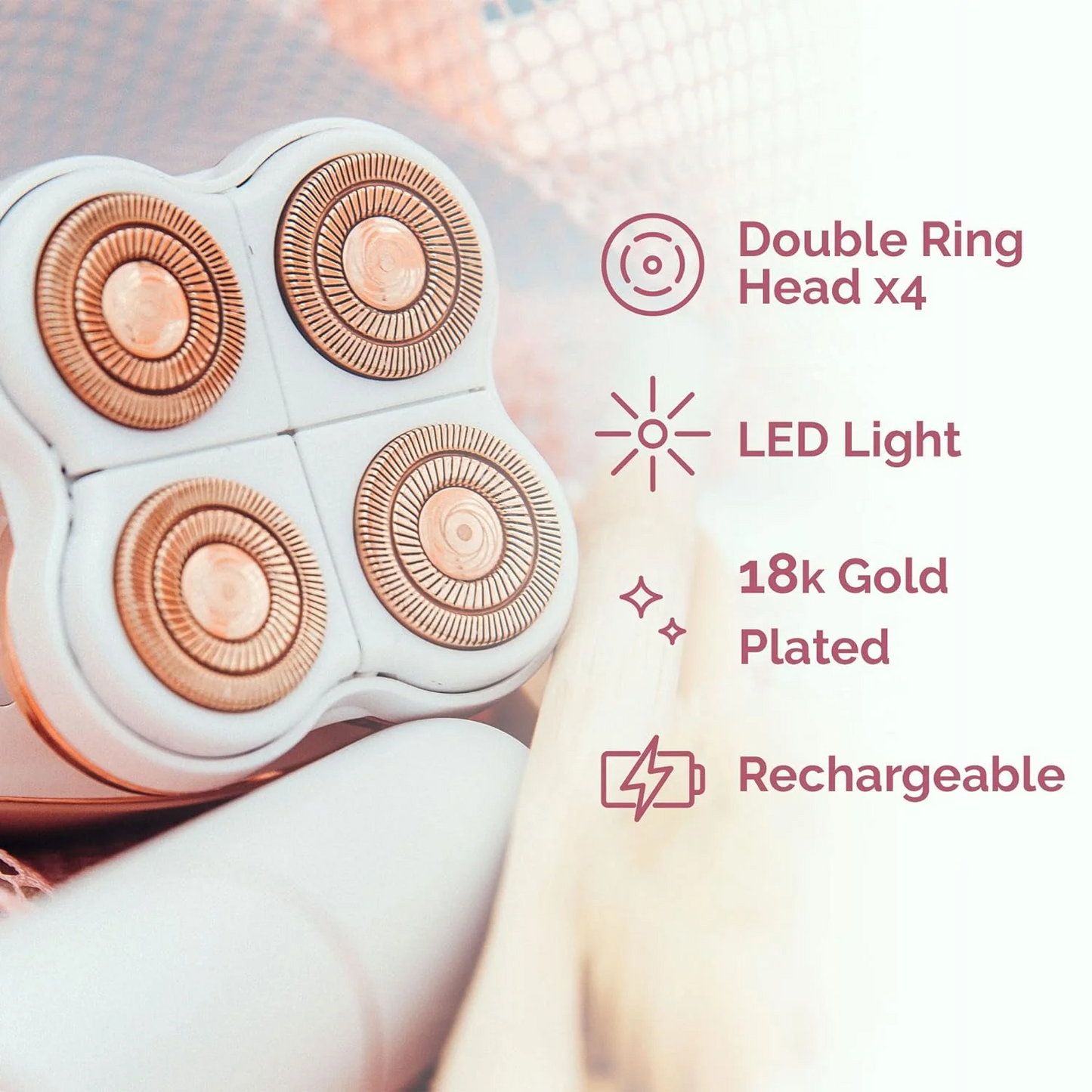 Makkafinds® Flawless Women’s Hair Removal Body Hair Shaver