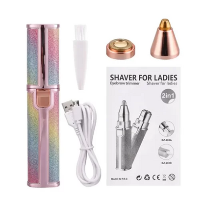 Makkafinds® 2 in 1 Electric Face Hair Remover