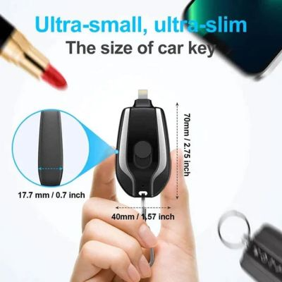 Makkafinds® Portable Keychain Charger