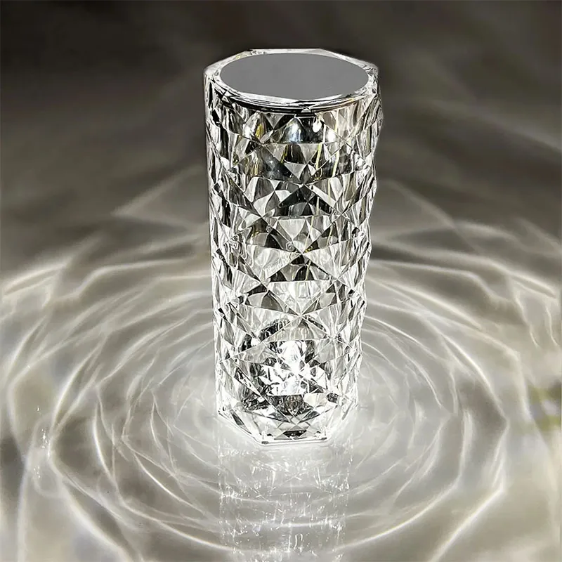 Makkafinds® Crystal Lamp Diamond Light Projector 16 Colors Touch & Remote Control