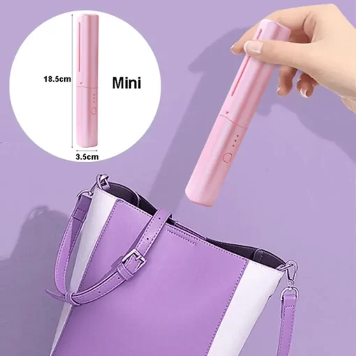 Makkafinds® Travel Comb Cordless Rechargeable Hair Straightener