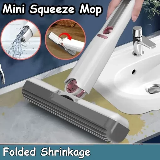 Makkafinds® New Portable Mini Squeeze Mop