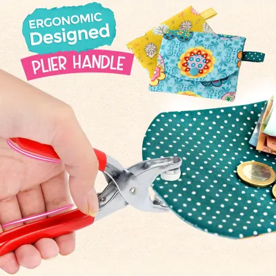 Makkafinds® Snap Button Tool Kit With 20 Tich Button
