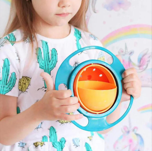 Makkafinds®Gyro Bowl for kids | 360 Degree bowl