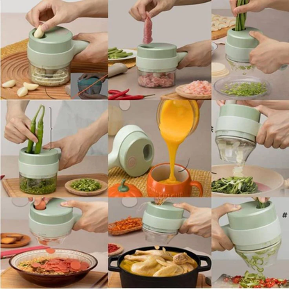 Makkafinds® Electric Handheld  Food Chopper