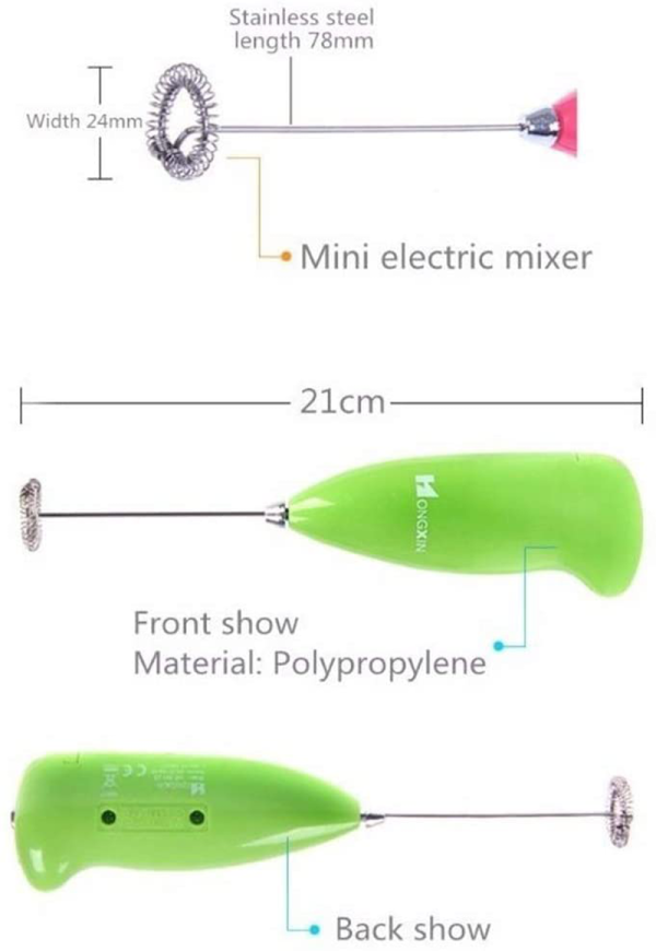 Makkafinds® Electric Mini Whisk Mixer Foamer