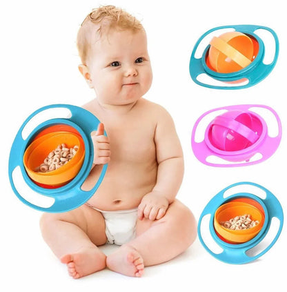Makkafinds®Gyro Bowl for kids | 360 Degree bowl