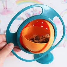 Makkafinds®Gyro Bowl for kids | 360 Degree bowl